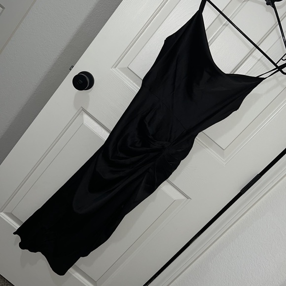 Black Silk Dress - Picture 3 of 6